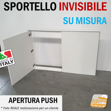 Carica l'immagine nel visualizzatore di Gallery, SPORTELLO BOTOLA SU MISURA INCASSO CARTONGESSO A FILO INVISIBILE PUSH SU MISURA