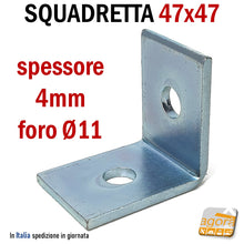 Carica l'immagine nel visualizzatore di Gallery, ANGOLARE L ACCIAIO ZINCATO ROBUSTO PER FISSAGGI IDRAULICI ELETTRICI A SOFFITTO PER IMPIANTI