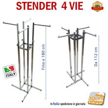 Carica l'immagine nel visualizzatore di Gallery, STENDER APPENDINO CENTRALE ATTREZZATURA ARREDAMENTO NEGOZI ABBIGLIAMENTO INTIMO GENERICO