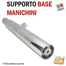 Carica l'immagine nel visualizzatore di Gallery, SUPPORTO PER BASE MANICHINO TUBO D25/30 L200 REGOLABILE PER BUSTO TUBO PER GAMBA MANICHINO PER BASE D25