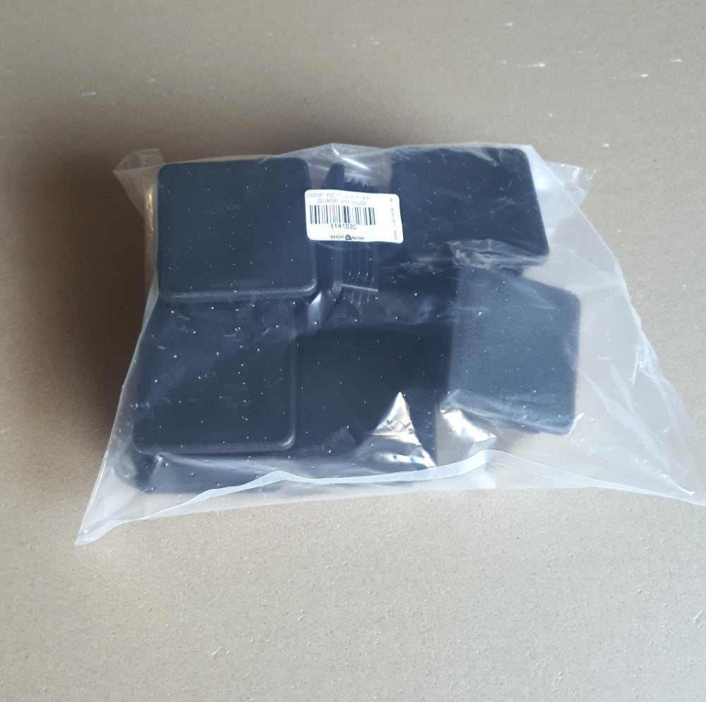 PZ. 20 TAPPI TAPPO PLASTICA QUADRATO ALETTATO COPRIPILASTRI PROFILATO Mm 25x25 8032817034932 - Foto 2