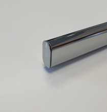 Carica l'immagine nel visualizzatore di Gallery, 5 Pz TAPPI TAPPO CROMATO bombato copri testa 30 x 15 mm in Lamierino Metallico cm 3x1,5 montato