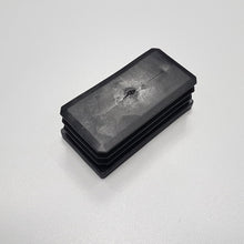 Carica l'immagine nel visualizzatore di Gallery, 4Pz TAPPI TAPPO RETTANGOLARE 40x80mm NERO PUNTALE PLASTICA H 6mm cm 8x4 retro