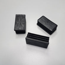 Carica l'immagine nel visualizzatore di Gallery, 4Pz TAPPI TAPPO RETTANGOLARE 40x80mm NERO PUNTALE H 6mm cm 8x