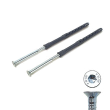 Carica l'immagine nel visualizzatore di Gallery, TASSELLO PROLUNGATO NYLON 8X120 VITE ACCIAIO D6MM SHARK WURTH SERRAMENTI FORO 8mm D8MM ZINCATI ROBUSTI LUNGHI SERRAMENTO 5912808405