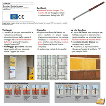 Carica l'immagine nel visualizzatore di Gallery, TASSELLO PROLUNGATO NYLON 6X60 6X80 VITE ACCIAIO WUR WURTH SERRAMENTI FORO 6mm MURO PENSILI CUCINE BAGNI