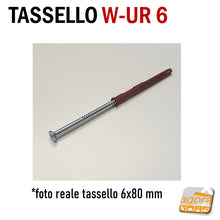 Carica l'immagine nel visualizzatore di Gallery, tasselli prolungati in nylon con vite acciaio grande diametro wurth prolungati fissaggio robusto dall'esterno senza spostare la piastra professionali espansione asimmetrica