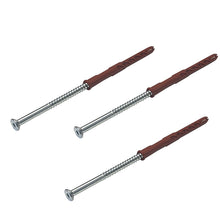 Carica l'immagine nel visualizzatore di Gallery, TASSELLO PROLUNGATO NYLON 6X60 6X80 VITE ACCIAIO WUR WURTH SERRAMENTI FORO 6mm TESTA LARGA MURO PENSILI CUCINE BAGNI