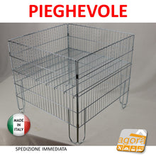 Carica l'immagine nel visualizzatore di Gallery, cesta in filo saldato bancarella pieghevole con ripiano mobile robusta cromata