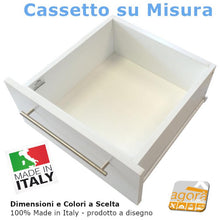 Carica l'immagine nel visualizzatore di Gallery, CASSETTO AGGIUNTIVO ARMADIO SU MISURA X MOBILE BOX DIMENSIONI E COLORE A SCELTA IN KIT