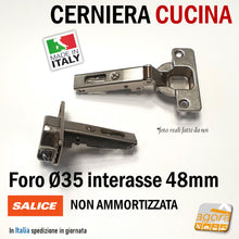 Carica l'immagine nel visualizzatore di Gallery, cerniere cucina ante collo diritto interasse 48 C2A6A99