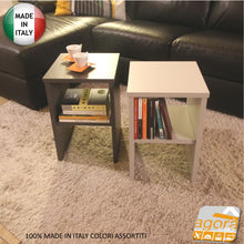 Carica l'immagine nel visualizzatore di Gallery, Comodino Tavolino Panchetta Servetto Pianetto con vano a giorno BASIC novità 2020