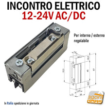 Carica l'immagine nel visualizzatore di Gallery, Riscontro ELETTRICO di sicurezza incontro da interno-esterno 10-24V AC/DC mm 68x21x28 3662211018761