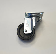 Carica l'immagine nel visualizzatore di Gallery, RUOTE RUOTA GIREVOLE Diametro 60mm NERA CON PIASTRA 40x40 AVO SC220T SENZA FRENO AVO Originale FOTO VERA
