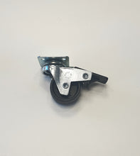 Carica l'immagine nel visualizzatore di Gallery, RUOTE RUOTA GIREVOLE D40mm NERA Con PIASTRA 40x40 AVO SC220T CON FRENO aldo valsecchi avo