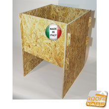 Carica l'immagine nel visualizzatore di Gallery, BANCARELLA CESTA ESPOSITORE OSB CESTONE PER NEGOZI CHIUSA ANTICADUTA SU MISURA