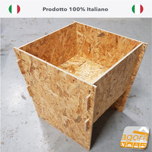 Carica l'immagine nel visualizzatore di Gallery, BANCARELLA CESTA ESPOSITORE OSB CESTONE PER NEGOZI CHIUSA ANTICADUTA SU MISURA
