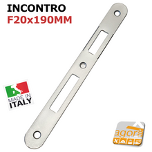 Carica l'immagine nel visualizzatore di Gallery, Riscontro Gaccia 200 Bonaiti 190x20 cromo opaco x Serrature 2001