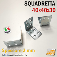Carica l'immagine nel visualizzatore di Gallery, l fissaggio piastra forata 40x40 mm angolo