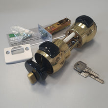 Carica l'immagine nel visualizzatore di Gallery, SERRATURA PORTA PREMI-APRI CON CHIAVE MERONI TB-60 E60 OTTONE 13 US3 INGRESSO UFFICIO