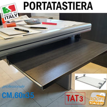 Carica l'immagine nel visualizzatore di Gallery, porta tastiera di qualità robusta a estrazione con guide per scrivanie sotto al piano