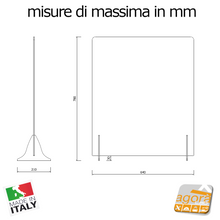 Carica l'immagine nel visualizzatore di Gallery, Barriera Divisoria Parafiato di Protezione Covid19 SU MISURA Divisorio anticontatto in Plex scheda