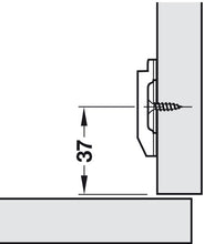 Load image into Gallery viewer, BASE PER CERNIERE MOBILI PORTE SALICE H0 H3 DA AVVITARE METALLO BASETTE B2R3E