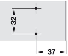 Load image into Gallery viewer, foratura BASE REGOLABILE PER CERNIERE A MOLLA SALICE H0 H3 ZAMA BASETTA B2R3E senza viti