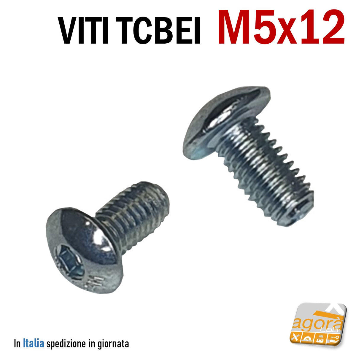 Vite Con Filettatura Metrica Testa Bombata In Acciaio Zincato M8x120 Mm 15 Pezzi 82582823 - Foto 6