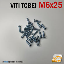Carica l'immagine nel visualizzatore di Gallery, vite viti tcbei con incasso a brugola zincate bianche filetto M6 screws allen screws