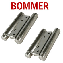 Carica l'immagine nel visualizzatore di Gallery, Cerniere saloon a molla doppia Bommer per porte doppia apertura
