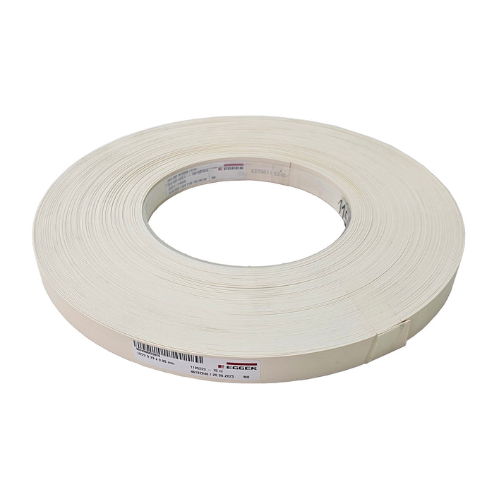 BORDO ABS EGGER BEIGE CREMA U222 ST9 0,8 X 23MM ROTOLO 75MT PER BORDATRICE 8 decimi per pannelli da 19mm originale