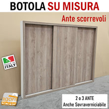 Carica l&#39;immagine nel visualizzatore di Gallery, botola telaio con ante scorrevoli su misura per cartongesso muratura nicchia chiusura vano con anta scorrevole CTG antina antine 
