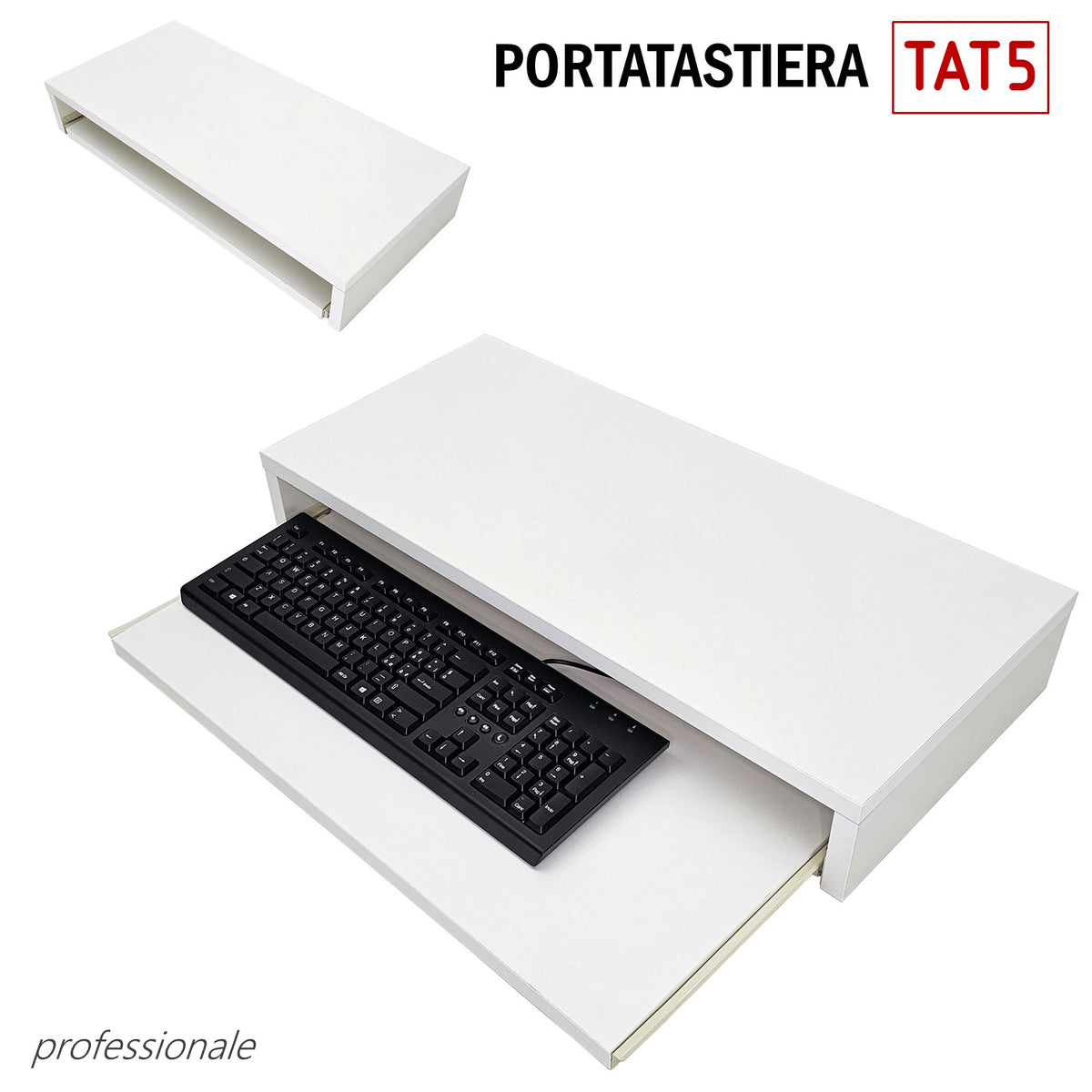 PC KEYBOARD RACK EXTRACTABLE TOP SHELF TAT5 ADDITIONAL SHELF WITH SHEL ...