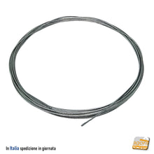 Carica l'immagine nel visualizzatore di Gallery, fune intrecciata acciaio zincato cavetto acciaio cavi intrecciati zincati filo fili metallo cavo x sospensione sospendere
