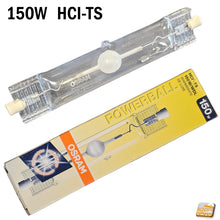 Load image into Gallery viewer, lampada lineare rx7s 150W / WDL osram HCI-TS Powerball per negozi ioduri metallici warm white luce calda nuova

