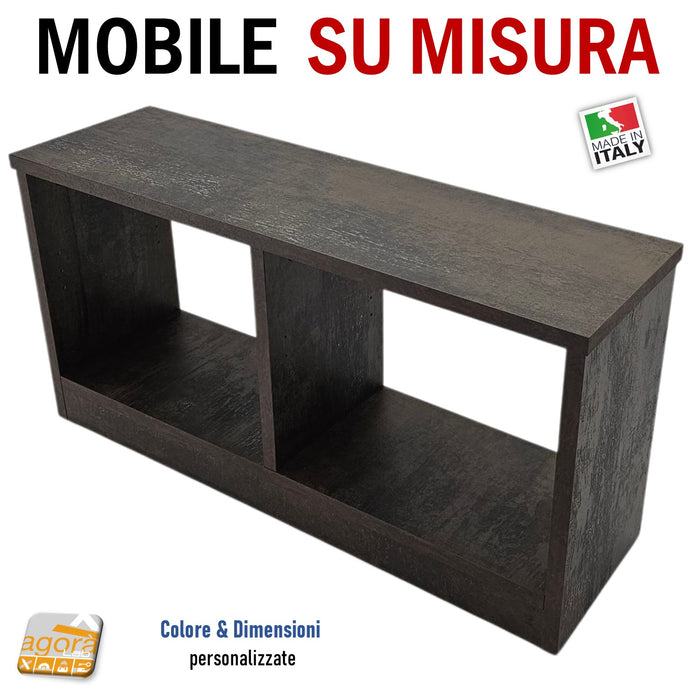 mobiletto su misura armadietto a giorno porta riviste mobile ufficio showroom parrucchiere albergo hotel ingresso casa depliant misure personalizzate