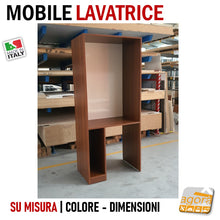 Load image into Gallery viewer, MOBILE SU MISURA PER LAVATRICE ASCIUGATRICE MOBILI COLONNA ANTA
