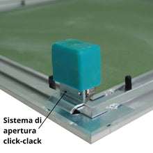 Carica l&#39;immagine nel visualizzatore di Gallery, Sportello botola di ispezione a filo push cartongesso 50x50cm Akifix 2 pezzi con sistema di apertura click clack
