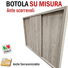 Carica l&#39;immagine nel visualizzatore di Gallery, botole telaio con anta scorrevole su misura per cartongesso muratura nicchia chiusura vano con anta scorrevole CTG antina antine mobiletto box misure personalizzate
