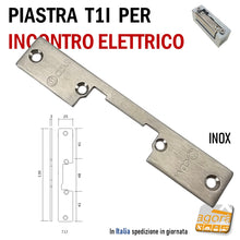 Carica l&#39;immagine nel visualizzatore di Gallery, CONTROPIASTRA PIASTRINA PER INCONTRO ELETTRICO ESTERNO FRONTALE QUADRO 130X25MM SPESSORE 3MM cdvi t1i simmetrico centrato 25x130mm rettangolare acciaio inossidabile inox x riscontri standard
