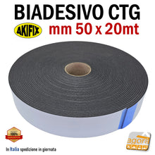 Load image into Gallery viewer, Nastro Biadesivo per cartongesso 50mm x 20 metri rotolo 5cm 20mt professionale ctg biadesivizzato
