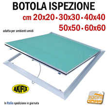 Carica l'immagine nel visualizzatore di Gallery, SPORTELLO BOTOLA D'ISPEZIONE A FILO PUSH CARTONGESSO AKIFIX 20-30-40-50-60 cm
