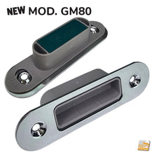 Carica l'immagine nel visualizzatore di Gallery, GM80 Bonaiti 4GM800040C5 4GM80040C5 contropiastra per serratura Forty NG Smart magnetica 22x82mm cromo lucido regolabile cromata
