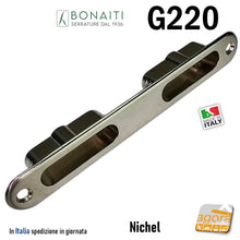 Carica l'immagine nel visualizzatore di Gallery, Riscontro Gaccia Nichel Sat G 220 Bonaiti 139x19 x Serrature 2001 Meccaniche 4G220000NL5 19x139
