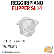 Carica l'immagine nel visualizzatore di Gallery, REGGIRIPIANO PER PANNELLO E RIPIANI IN LEGNO FLIPPER SL14 TRASP FORO D15x11
