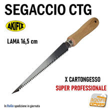 Carica l'immagine nel visualizzatore di Gallery, segaccio sega seghetto per taglio lastre cartongesso costruzioni in cartongesso cartongessista professionale
