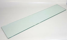 Load image into Gallery viewer, GLASS SHELF CRYSTAL SHELF CM.24X116 THICKNESS 8MM WITH SUPPORTS FOR BOOKCASE WALL
