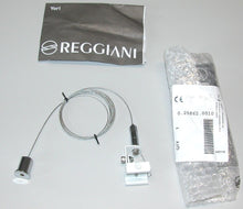 Load image into Gallery viewer, 2 mt LAMP SUSPENSION KIT FOR REGGIANI ELECTRIFIED TRACK WHITE CHROME STEEL ROPE
