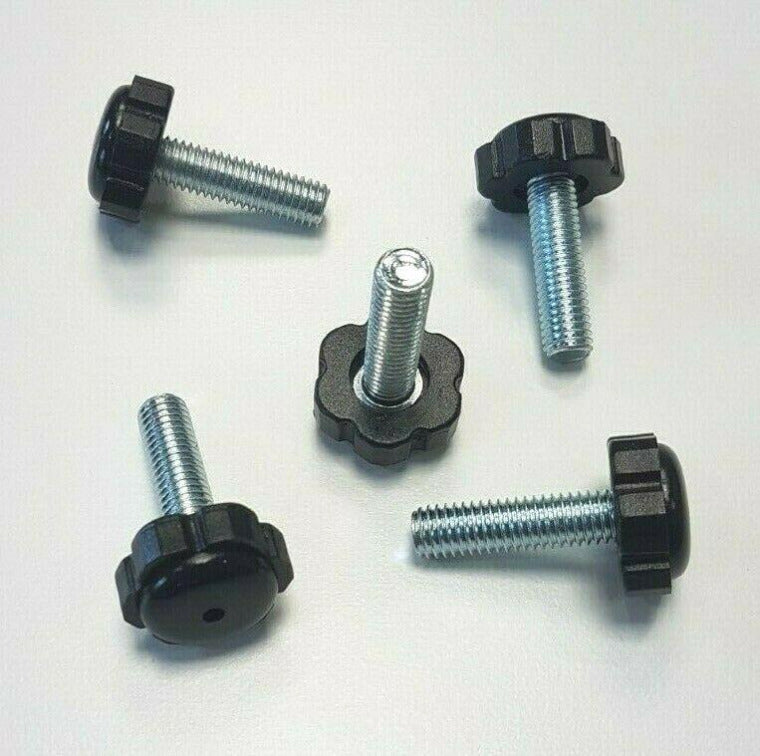 10pcs FEET FOOT THREADED FOOT M8x28MM BLACK PLASTIC D22x10 X FURNITURE ...
